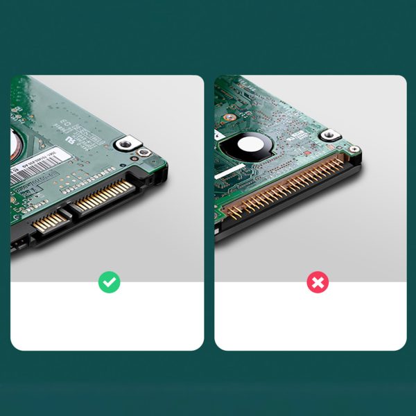 Kabatas korpuss SATA 2,5 '' 6TB USB-C 3.0 melnā krāsā