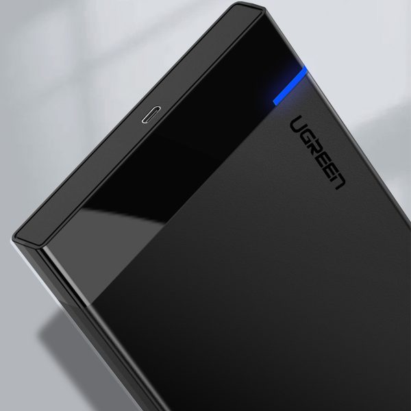 Kabatas korpuss SATA 2,5 '' 6TB USB-C 3.0 melnā krāsā