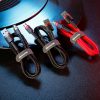 Izturīgs elastīgs kabelis USB microUSB QC3.0 2,4A 1m melns un pelēks