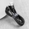 Izturīgs elastīgs USB kabelis USB-C QC3.0 3A 1M melnais pelējums