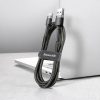 Izturīgs elastīgs USB kabelis USB-C QC3.0 3A 1M melnais pelējums