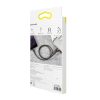 Izturīgs elastīgs kabeļa USB kabelis iPhone Lightning QC3.0 2,4A 0,5 m melnais un sarkanais