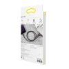 Izturīgs elastīgs kabeļa USB kabelis iPhone Lightning QC3.0 2,4A 1m melns un sarkans