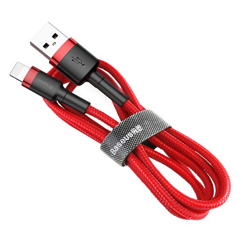 Izturīgs elastīgs kabeļa USB kabelis iPhone zibens QC3.0 1
