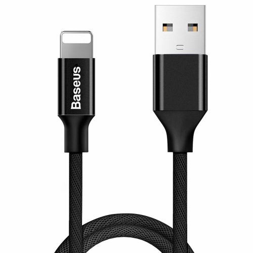Izturīgs kabeļa kabelis materiālā pītā USB iPhone zibens 1