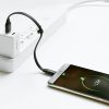 Plakans USB-C USB-C kabelis ar 2A 23 cm rokturi melns