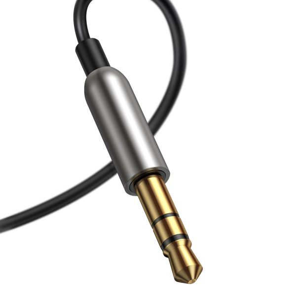 BA01 Bluetooth skaņas uztvērējs 5.0 Aux Aux Jack Aux kabelis melns