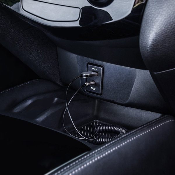 BA01 Bluetooth skaņas uztvērējs 5.0 Aux Aux Jack Aux kabelis melns