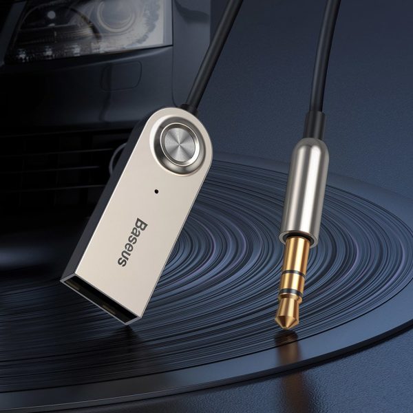 BA01 Bluetooth skaņas uztvērējs 5.0 Aux Aux Jack Aux kabelis melns
