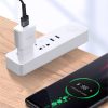 Izturīgs kabelis USB-C 40W USB-C ātrais lādiņš 3.0 QC 3,0 1m pelēks-melns