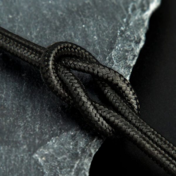Izturīgs kabelis USB-C 40W USB-C ātrais lādiņš 3.0 QC 3,0 1m pelēks-melns