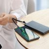 Vienkāršs plakans USB-C 5A 40W ātrs lādiņš 3.0 QC 3.0 23cm pelēks kabelis