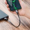 Vienkāršs plakans USB-C 5A 40W ātrs lādiņš 3.0 QC 3.0 23cm pelēks kabelis