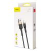 Izturīgs neilona kabeļa USB kabelis iPhone Lightning QC3.0 2A 3M melns un zelts