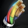 Izturīgs neilona kabelis USB-C PD PD iPhone Lightning 18W QC3.0 1M melnais pelējums