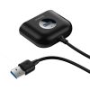 Adaptera adaptera centrs 4W1 USB USB3.0 adapteris USB3.0*1+USB2.0*3 1M Black