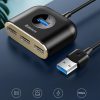 Adaptera adaptera centrs 4W1 USB USB3.0 adapteris USB3.0*1+USB2.0*3 1M Black