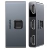 Slēdzis sadalītāja slēdzis HDMI 2X HDMI 4K 30 Hz divu ceļu pelēks