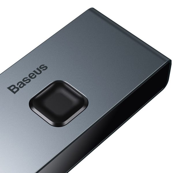 Slēdzis sadalītāja slēdzis HDMI 2X HDMI 4K 30 Hz divu ceļu pelēks