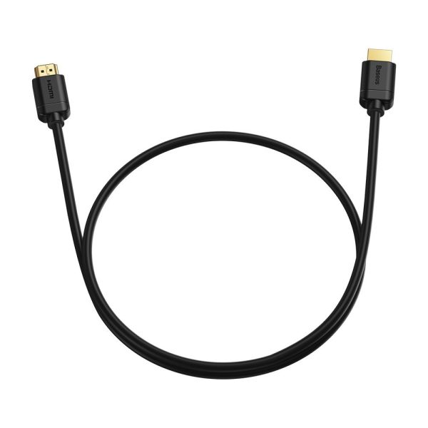 HDMI 2,0 4K 60 Hz 3d HDR kabeļa kabelis 18 Gbps 1 m melns
