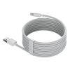 2x USB kabeļa iPhone zibens ātra uzlādes barošanas piegāde 1,5 m baltā krāsā