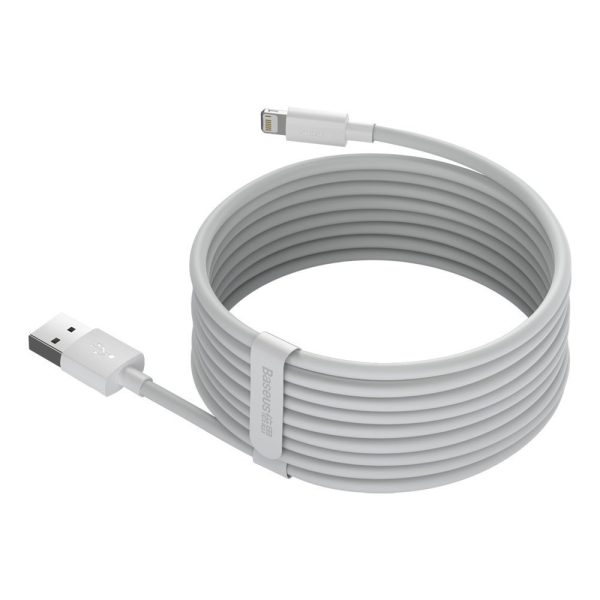 2x USB kabeļa iPhone zibens ātra uzlādes barošanas piegāde 1,5 m baltā krāsā