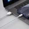 2x USB kabeļa iPhone zibens ātra uzlādes barošanas piegāde 1,5 m baltā krāsā