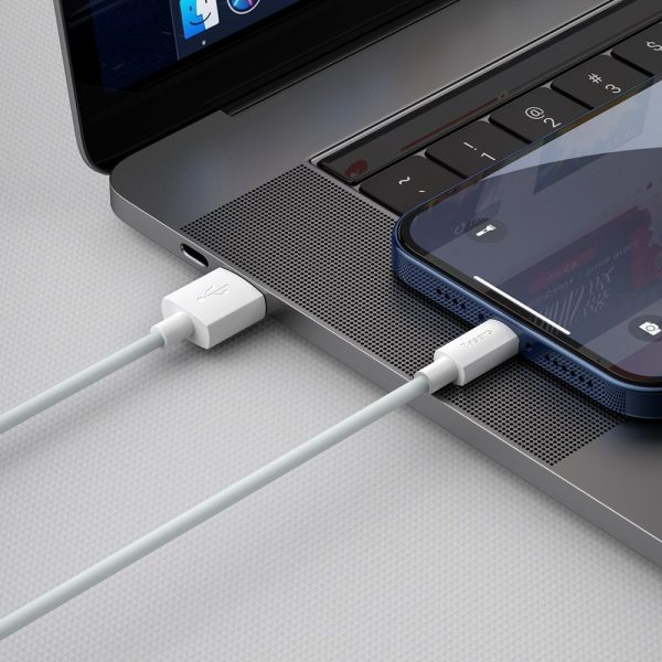 2x USB kabeļa iPhone zibens ātra uzlādes barošanas piegāde 1,5 m baltā krāsā