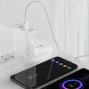 2x USB-C USB-C kabeļa ātras piegādes ātruma lādiņš 40 W 5 A 1,5 m balts