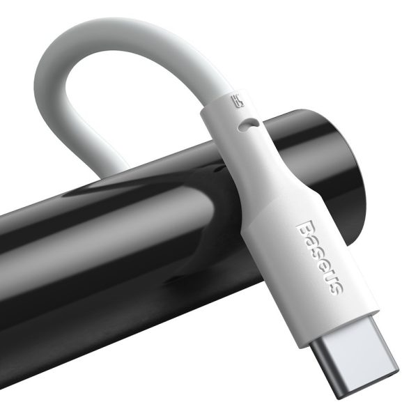 2x USB-C USB-C kabeļa ātras piegādes ātruma lādiņš 40 W 5 A 1,5 m balts