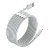 2x USB-C USB-C kabeļa ātras piegādes ātruma lādiņš 40 W 5 A 1,5 m balts