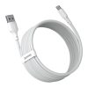 2x USB-C USB-C kabeļa ātras piegādes ātruma lādiņš 40 W 5 A 1,5 m balts