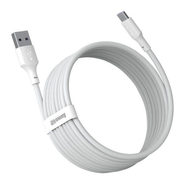 2x USB-C USB-C kabeļa ātras piegādes ātruma lādiņš 40 W 5 A 1,5 m balts
