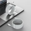 2x USB-C USB-C kabeļa ātras piegādes ātruma lādiņš 40 W 5 A 1,5 m balts