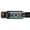 Spēcīgs kabeļa kabelis USB bremžu iPhone Lightning 2,4 A 2 m melnā krāsā