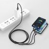 Kabelis 3in1 USB kabelis USB-C iPhone zibens microusb 3,5 un 1,5 m melns