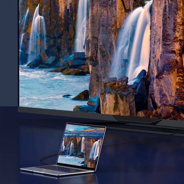 HDMI 2,1 8K 60 Hz Earc QMS Dynamic Hdr Vrr Allm 3M melns kabelis
