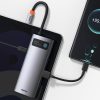Daudzfunkcionāls 6in1 USB USB-C PD HDMI 3X USB 3.2 RJ45 pelēks