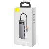 Daudzfunkcionāls 6in1 USB USB-C PD HDMI 3X USB 3.2 RJ45 pelēks