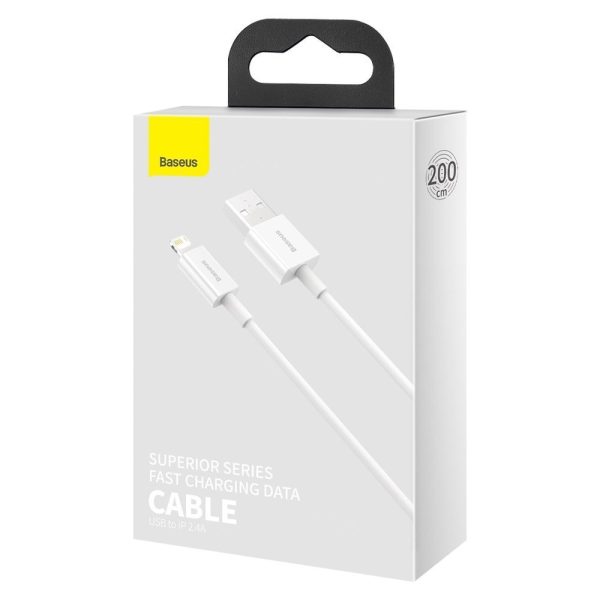 Superior Cable USB kabeļa iPhone zibens 2,4A 2m balts