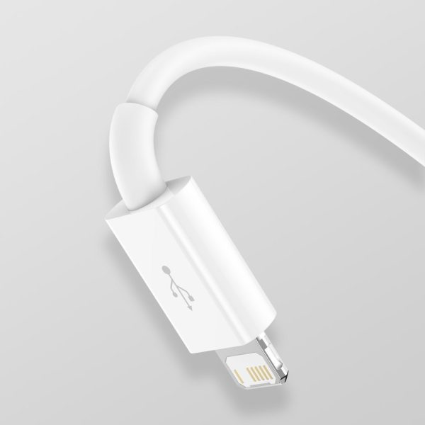 Superior 3in1 USB kabeļa iPhone zibens USB-C microUSB 3,5 un 1,5 m balts