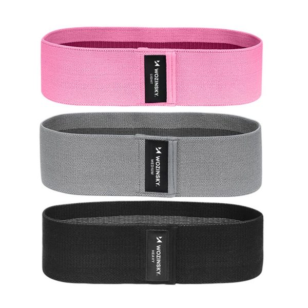 Materiāla pretestības lentes vingrošanas gumijas mini joslas jogas fitnesa CrossFit komplektam 3 gab