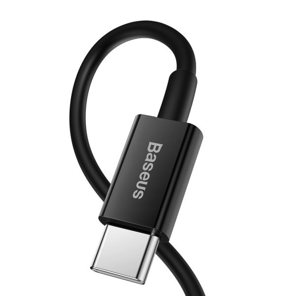Superior Cable USB-C iphone zibens kabelis ātrai uzlādēšanai 20 W 1M Black
