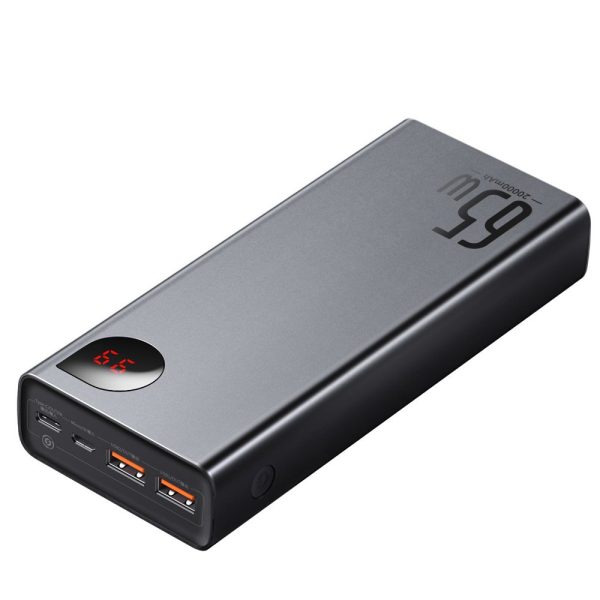Adaman PowerBank 2X USB 1X USB-C 1X MicroUSB 20000MAH 65W Quick Charge Black