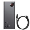 Adaman PowerBank 2X USB 1X USB-C 1X MicroUSB 20000MAH 65W Quick Charge Black