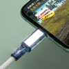 Spēcīgs kabeļa kabelis USB microUSB 2,4A 1m melns