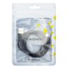 Spēcīgs kabeļa kabelis USB microUSB 2,4A 1m melns