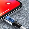 Spēcīgs kabeļa kabelis USB microUSB 2,4A 1m melns