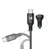 Spēcīgs kabelis USB USB-C 2,4A 1m drosmīgs kabelis