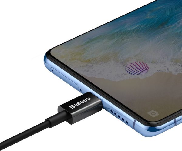 Superior Cable USB microUSB kabelis ātrai uzlādēšanai 2A 1M melnā krāsā